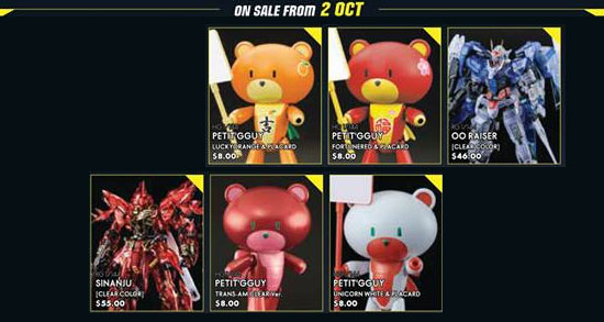 Gunpla Expo Singapore 2018 offers 2nd October 2018