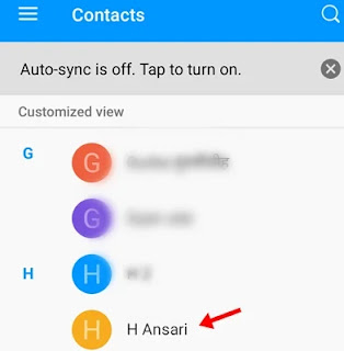 kisi bhi mobile number par click kare