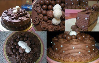 Resep Triple Choco Caramel Cake, Triple Choco Caramel Cake