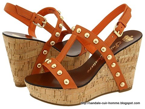 Sandale cuir homme:cuir-676023