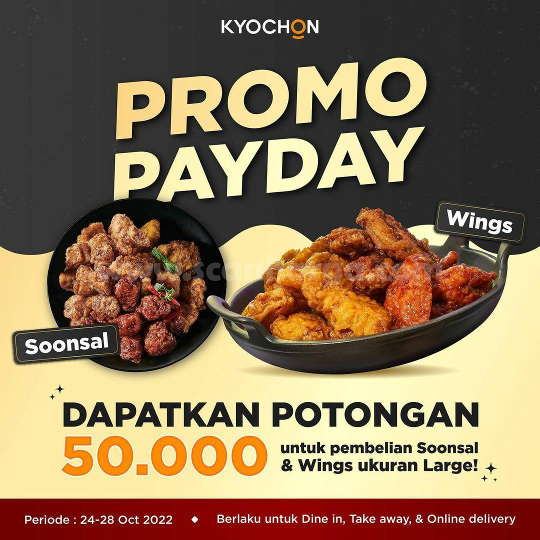 Promo KYOCHON PAYDAY – Soonsal & Wings Diskon Rp. 50.000