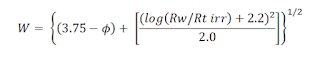  Coates and Dumanoir Permeability Constant W 