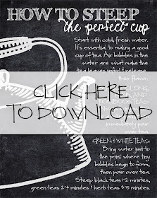 How to Steep the Perfect Cup of Tea {with Free Printable Guide}