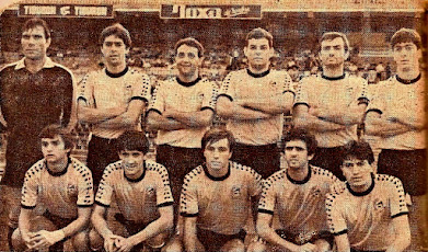 C. D. CONSTANCIA - Inca, Mallorca, España - Temporada 1982-83 - Gost, Ferrer, Capó, Ballester, Figuerola y Sebastián; Matías, Moreno, Ramos, Jaume y Oliva - 1º en su grupo e 3ª División, sin embargo no consiguió el ascenso