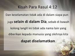 Keselamatan di Dalam Nama Yesus: Kisah Para Rasul 4:12