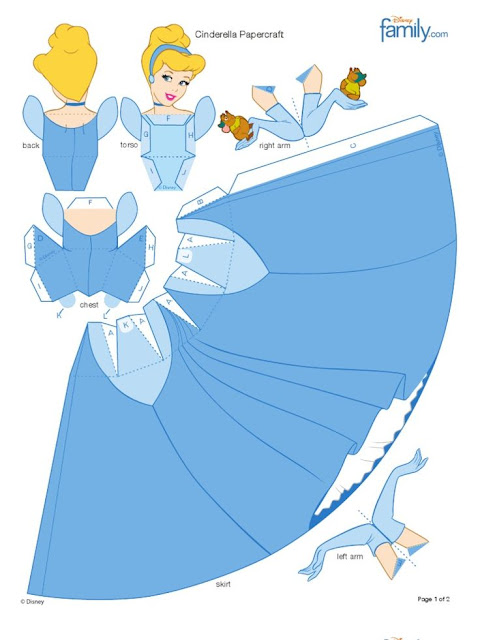 DIY - Disney princess Doll in Paper | Papercraft