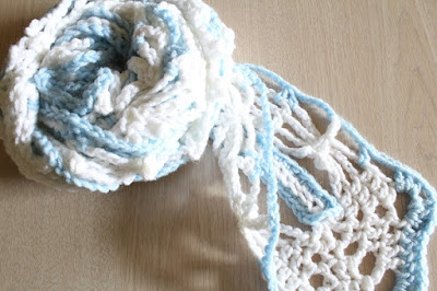 crochet, free pattern, fail, dancing dragonflies scarf