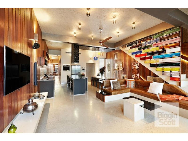 Photo of beautiful modern living room in Australian home