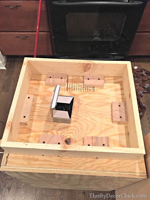 building a base for kitchen cabinets