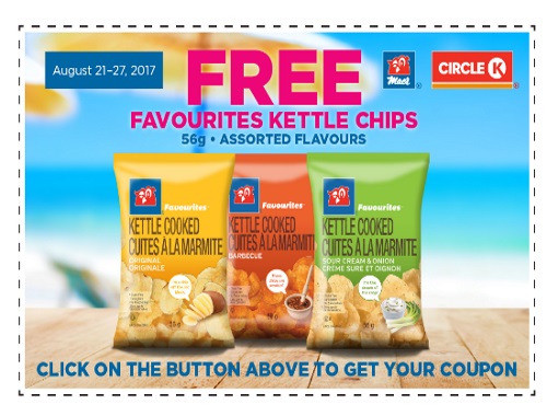 Mac's Circle K Free Favourites Kettle Chips Coupon