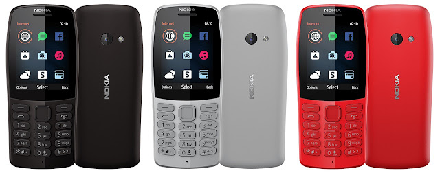 pilihan warna Nokia 210 2019