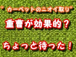 カーペット　臭い　クサい　重曹