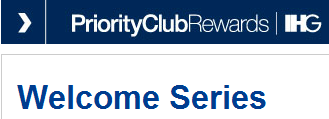 Priority Club Rewards Welcome Series Bonus Points