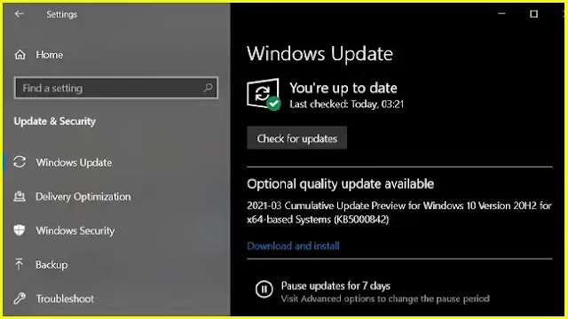 Windows 10, KB5000842 update arrives to boost file explorer performance