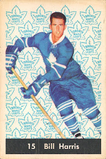 1961-62 parkhurst 15 billy harris hockey card