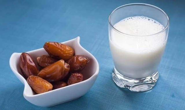 benefits of dates with milk at night