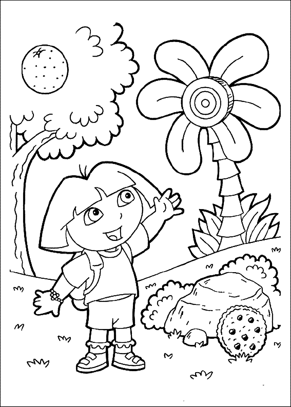 Mewarnai Gambar Dora The Explorer Terbaru Mewarnai Gambar