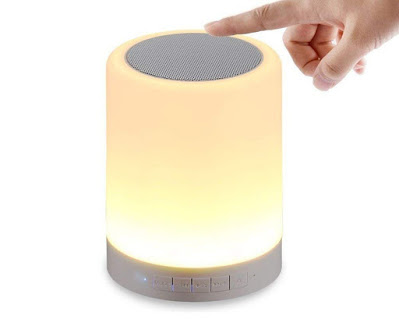 Devcool LED Touch Lamp Bluetooth Speaker, Wireless HiFi Speaker Light, USB Rechargeable Portable with TWS