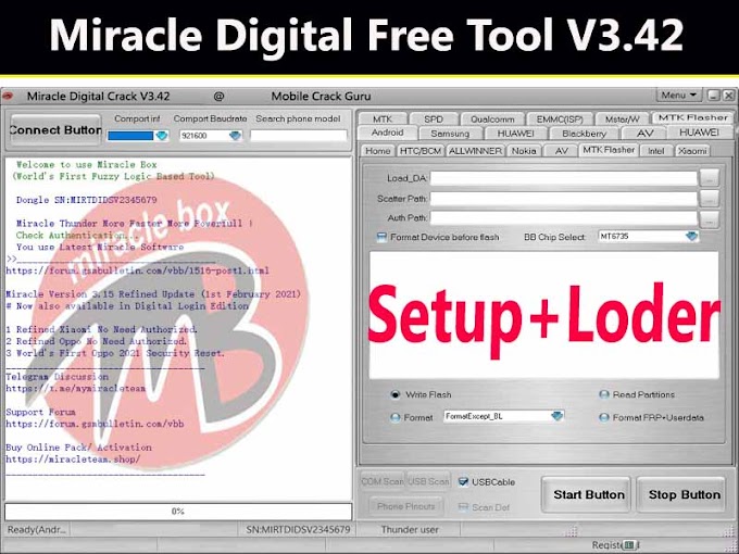 Miracle Digital setup with loder V3.42 use without Box and dongle 100% free Download
