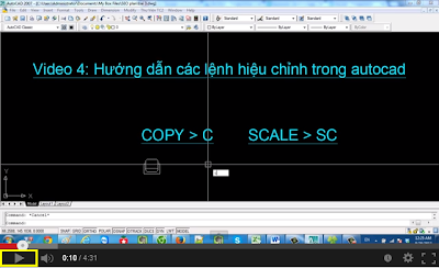 Tự học autocad – phần 3: Sửa chữa đối tượng bằng các lệnh hiệu chỉnh trong autocad