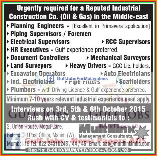 Oil & Gas jobs for Middle East