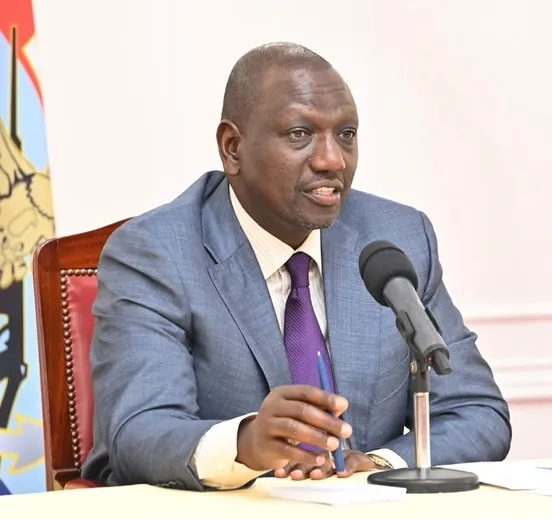 President William Ruto on CS candidates