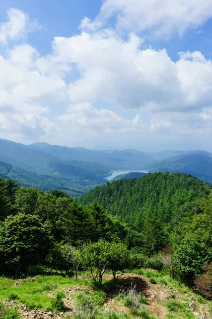 夏の大菩薩嶺・唐松尾根からの景色