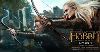 Cartel alternativo de El Hobbit: La desolación de Smaug con Tauriel y Legolas