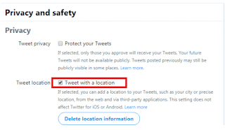 Cara Menambahkan Lokasi Anda di Tweet dengan mudah