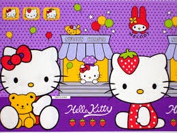  GAMBAR  HELLO KITTY WALLPAPER  UNGU  Gambar  Hello Kitty 