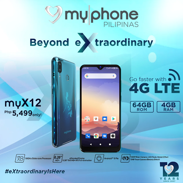 MyPhone myX12 with 4G LTE