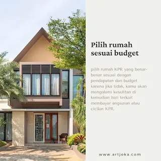 Pilih rumah sesuai budget