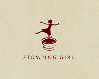 Mẫu thiết kế logo thương hiệu Stomping Girl Wines