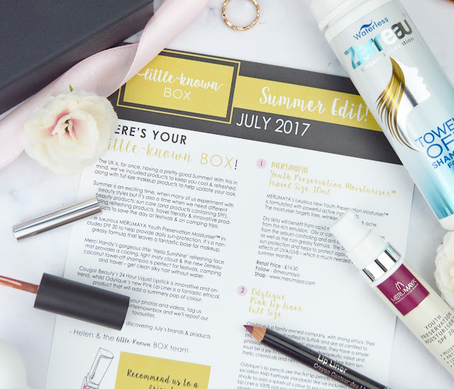 Little Known Box July 2017 The Summer Edit Review