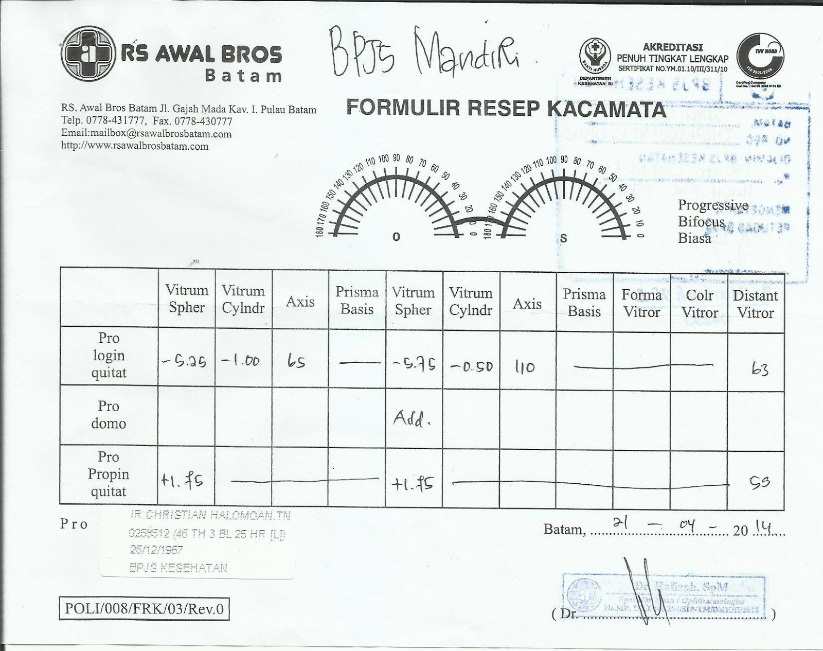 Sharing Cara Mendapatkan Kacamata  Pakai BPJS  Bonus Tips 