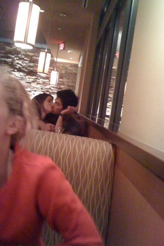 Ashley Greene and Joe Jonas kissing in Baton Rouge on Oct 20th