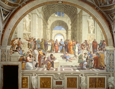  in the Italian Renaissance painter Raphael's , The School of Athens: