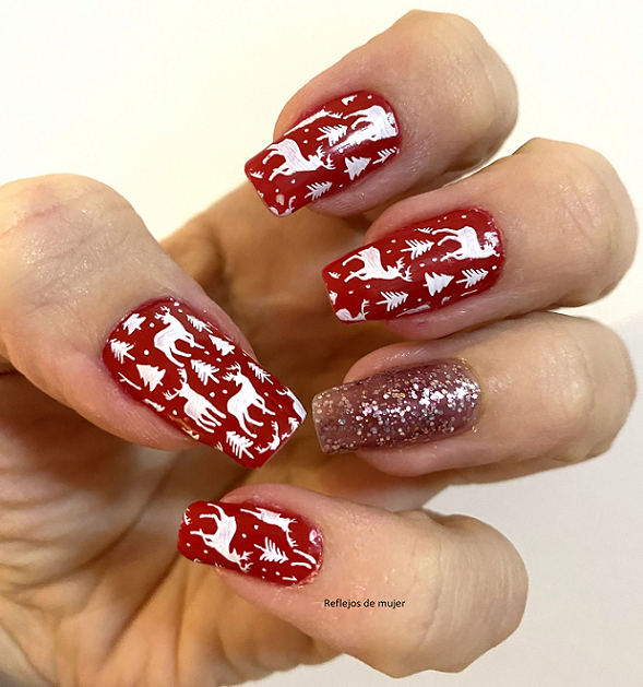 Manicura Navidad del #retoinspirate22