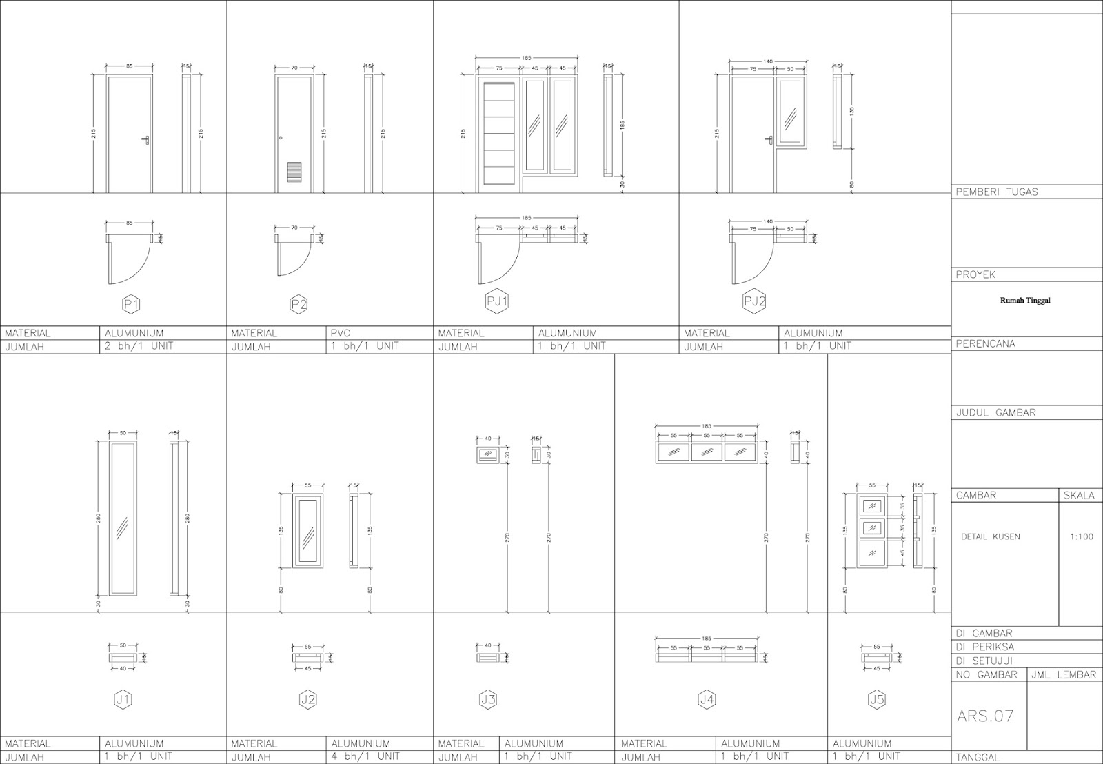 RAB Rumah  Jasa Pembuatan Site Plan