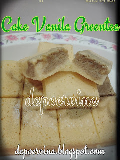 cake vanila green tea
