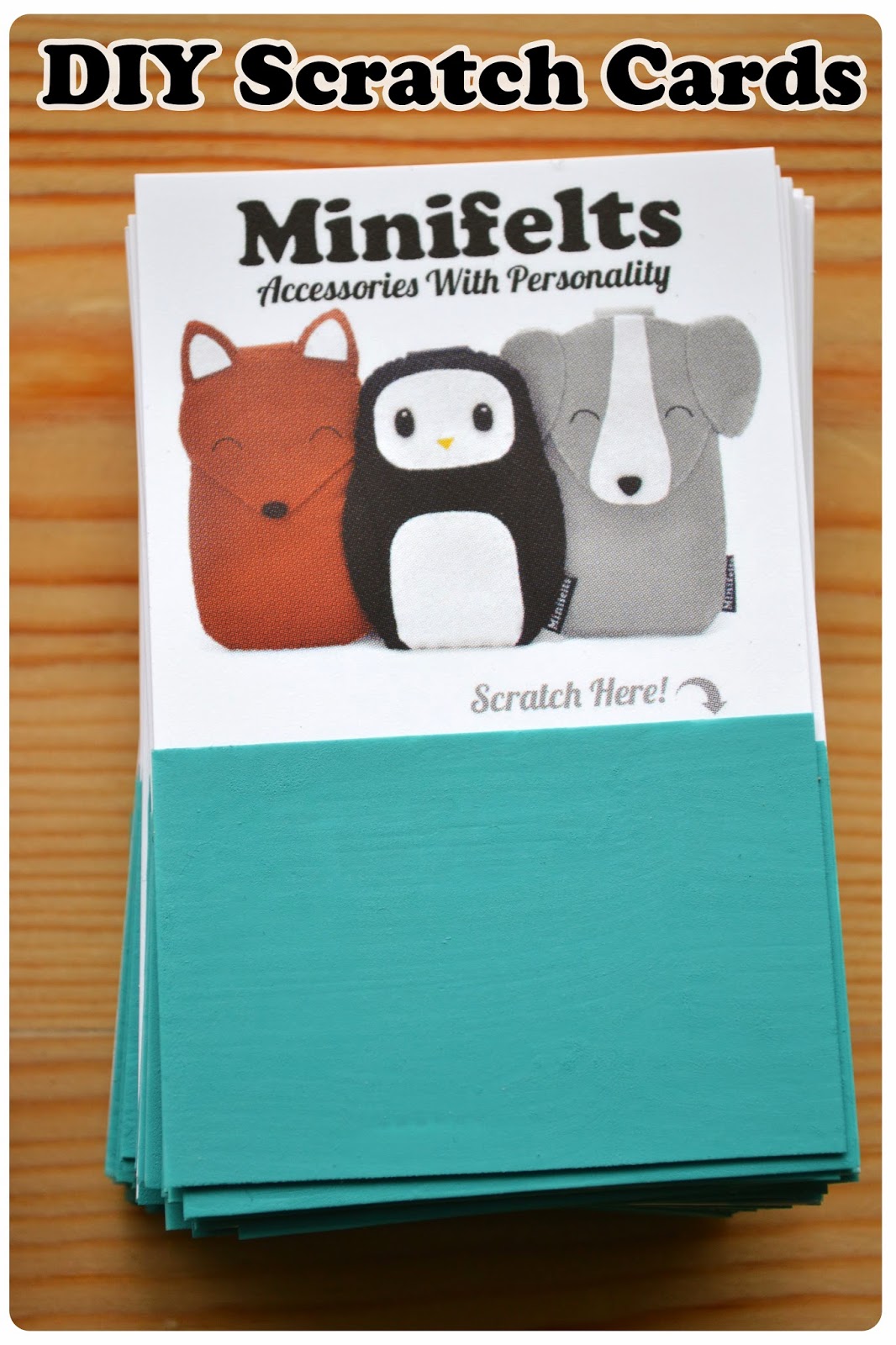 Minifelts: DIY - How to make your own scratch cards