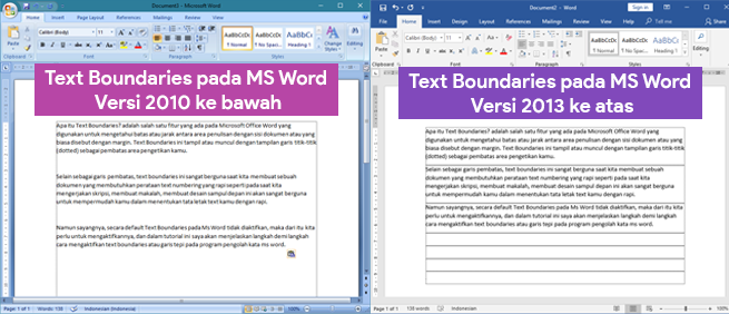 Cara Menampilkan Garis Tepi Margin Text Boundaries Di Ms Word Cara Tutorial Terbaru