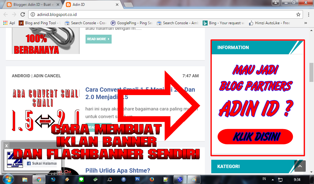 Cara Membuat Iklan Banner Dan Flash Banner Sendiri ~ Adin ID