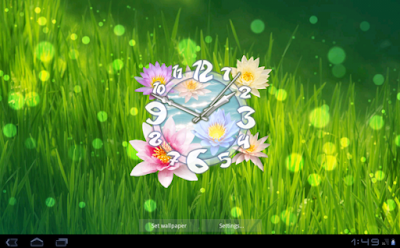 Flower Clock Live Wallpaper for Android app free download images3