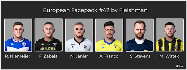 European Facepack #42 For eFootball PES 2021