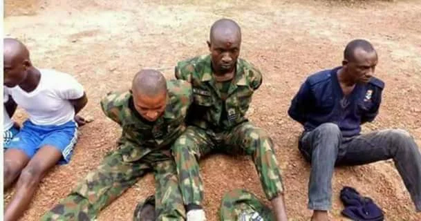  Photos: Army uncovers fake military base in Benue community