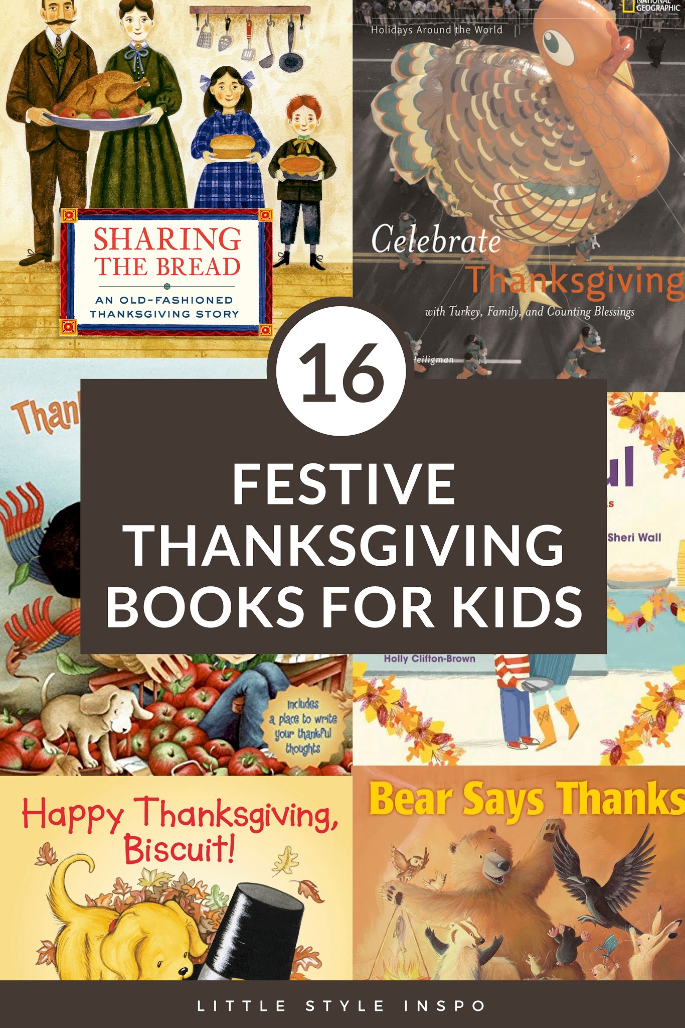 16 Festive Thanksgiving Books for Kids | Little Style Inspo