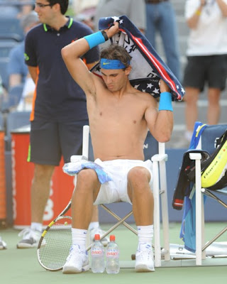 Rafael Nadal Sexy Shirtless Photos @ U.S. Open