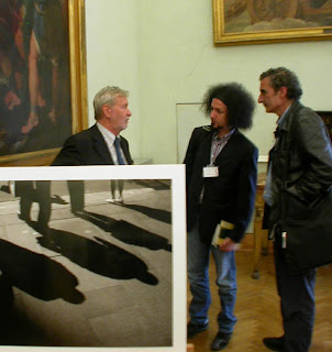 Gianni Vattimo, Emiliano Morrone e Francesco Saverio Alessio alla presentazione de La società sparente, Campidoglio, Roma, lunedì 1 ottobre 2007