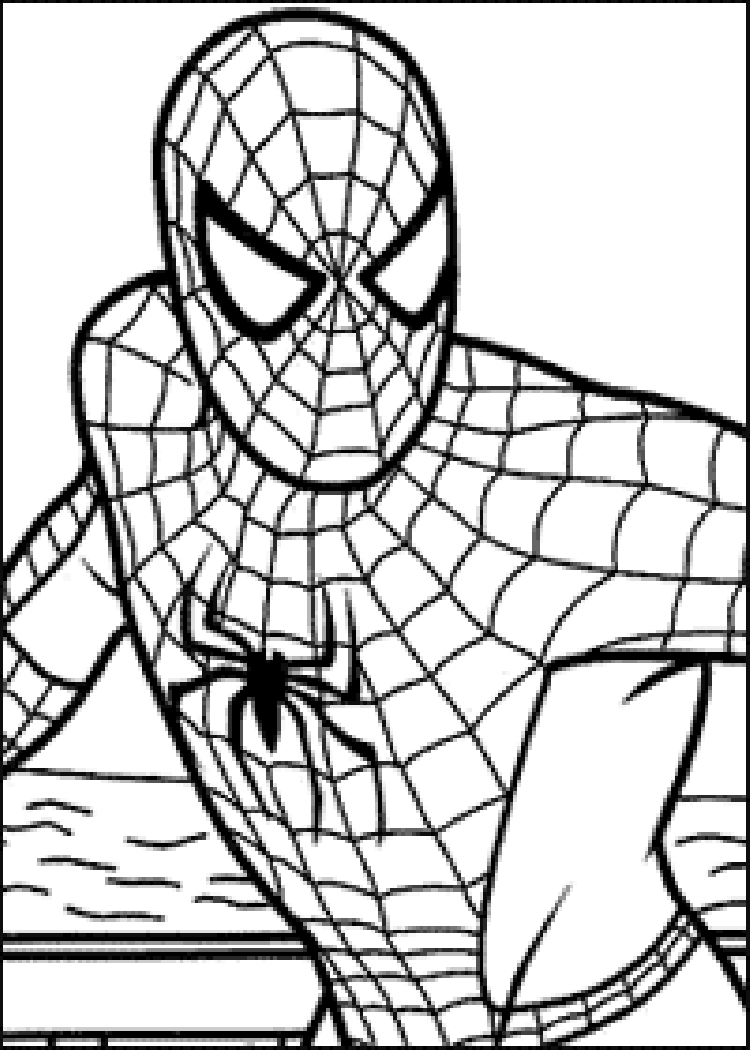 Download Coloring pictures of spiderman | Pictures Gallery Show